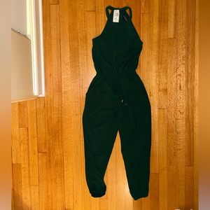 Miss Behave Girls Hunter Green Jumpsuit